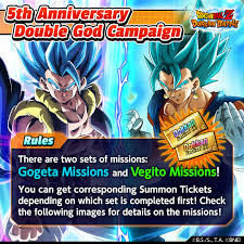 Dragon ball z dokkan battle 5th anniversary super saiyan god super saiyan gogeta figure. 5th Anniversary Double God Dragon Ball Z Dokkan Battle Facebook