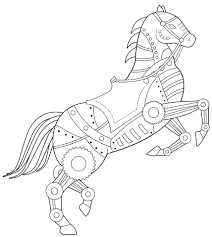 J is for jelly fish. Steampunk Horse Coloring Page Free Printable Coloring Pages For Kids