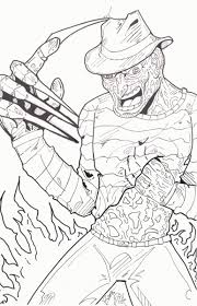 Freddy Krueger Coloring Page Best Party Supply