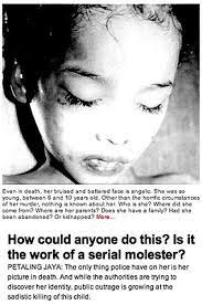 What was meant to be a short trip for the little cherub quickly escalated into a national nightmare when she failed to come back home that night. The Unsolved Murder Of Nurin Jazlin Unresolvedmysteries