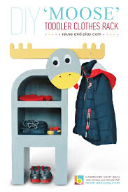 Here is a picture of all of the supplies we purchased for this clothing ladder project. Kid S Clothing Rack Diy Out Of Cardboard Reuse And Play
