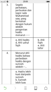 Soal alquran hadits kelas 4 semester 1 dan kunci jawaban berikut ini adalah file tentang soal alquran hadits kelas 4 semester 1 dan kunci jawaban yang bisa bapakibu unduh secara gratis dengan menekan tombol download pada tautan link di bawah ini. Kunci Jawaban Soal Ujian Mata Pelajara Al Quran Hadits Untuk Kelas X Semester 2 Brainly Co Id