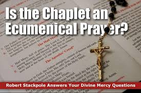 It's a simple service that can give you peace of mind in as. Is The Chaplet An Ecumenical Prayer The Divine Mercy