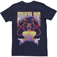 A goofy movie has goofy and max sneak backstage during a powerline concert, hidden. Men S Disney A Goofy Movie Powerline Portrait Tee