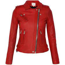 Iro Leather Biker Jacket Found On Polyvore Red Jacket Leather Leather Jacket Jackets