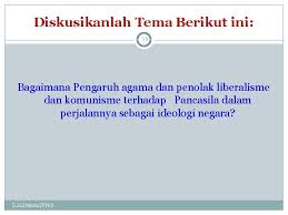 Kita tidak dapat memastikan bahwa ideologi ini di dunia ini mempengaruhi bagaimana suatu negara. Liberalisme Agama