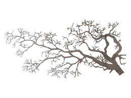 It's a woodland haven with an armoire storage cabinet and it holds a tv out on one branch and a light hanging from another. Tree Branch Of Metal Wall Decoration Decovista Colorful Design Furniture Statues Wall Sculptures