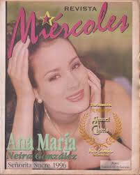 ANA MARIA NEIRA, UNA CACHACA QUE REPRESENTÓ A SUCRE EN 1996. VIRREINA  NACIONAL. HIJA DE UNA EX SEÑORITA SUCRE Y FAVORITA EN 1969.