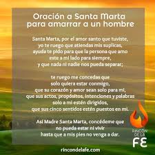 Descubre La Oracion A Santa Marta Para Dominar Un Hombre Si La Rezas Durante Tres Dias Encendiendo Una V Oraciones A Los Santos Oraciones Oracion Para Amarrar
