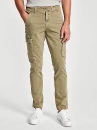 Modèle avec braguette zippée surmontée d'un bouton. Slim Fit Cargo Trousers Trousers North Sails Collection
