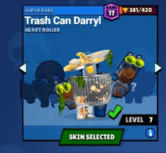 All content must be directly related to brawl stars. Idea Trash Can Darryl Skin Brawlstars