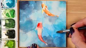 Create more as a member. Easy Watercolor Painting Ideas Koi Fish Youtube