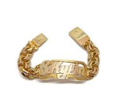 10k gold bracelet jewelry bracelets jewelry watches photo jewelry fashion jewelry bracelet designs anklets gold chains solid gold. Chino Link 10k Solid Yellow Gold Bracelet For Baby Tejido Chino Twins Jewelry Store