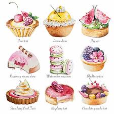Create A Unique Artwork To Mark Your Speical Day I Am A Uk Based Watercolour Artist Specialising In We Food Illustrations Dessert Illustration Watercolor Food