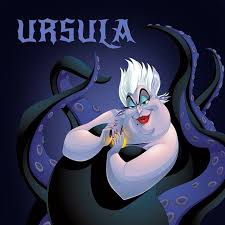 Ursula The Little Mermaid Baby Cartoon Characters Baby Girl Drawing Disney Villains