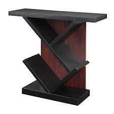 Convenience Concepts Newport Collection Bistro Console Table Black Mahogany Table Decor Living Room Console Table Convenience Concepts