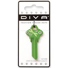 Diva 68 Green Dragonfly Key Blank 87047 The Home Depot Key Blanks Diva House Keys