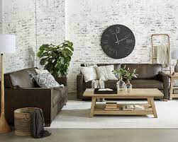 .joanna gaines 81 for home interiors decor with bathroom ideas from joanna. Magnolia Home Mobel Von Joanna Gaines Bauernhaus Ravel Mokka Leder Sofa Ebay
