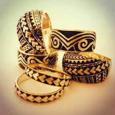 Samoan Designed Wedding Rings Samoan Designs Tattoo Wedding Rings Samoan Gift