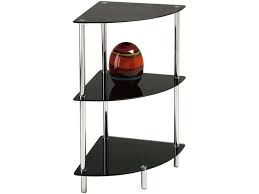 La table ronde en verre est celle qui apportera le plus de confort à vos invités car elle permet de voir tout le monde autour de la table. Etagere 3 Plateaux Happy Coloris Noir Vente De Table Basse Conforama