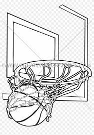 In this next step of drawing a basketball hoop you will draw out the actual shape of the backboard. Basketball Net Drawing At Getdrawings Basketball Hoop Drawing Free Transparent Png Clipart Images Download