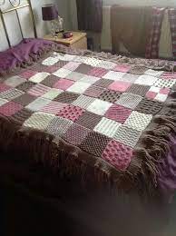 awesome tricot et crochet couverture tricotee tapis en crochet