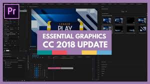 The essential graphics panel was a powerful addition to premiere pro back in 2017, entirely changing how editors work with graphics inside of the program. Essential Graphics Updates Premiere Pro Cc 2018 Youtube