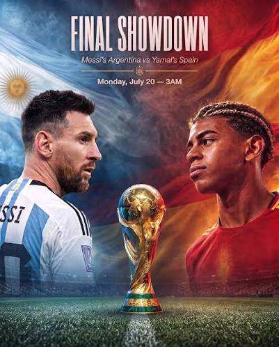 🔥 FIFA World Cup Final ⚽ Argentina vs Spain! Monday, July 20, 3:00AM The previous Barcelona #10 vs the current #10. Once upon a time, Messi held a baby in his arms…