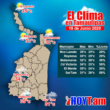 Infórmese sobre el tiempo que hará con las previsiones diarias ampliadas de accuweather para reynosa, tamaulipas, méxico. Hoy Tamaulipas Clima En Tamaulipas 19 De Junio De 2020 Ciudad Victoria Nuevo Laredo Reynosa Matamoros Tampico