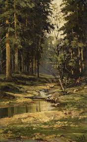 O riacho da floresta | Ivan Ivanovich Shishkin