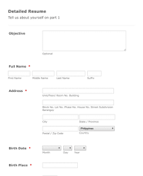 Click resumes and cover letters. Resume Form Fill Out Form Template Jotform