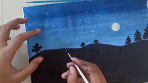 Cara melukis pemandangan alam pakai cat acrylik pada kanvas dengan mudah dan cepat semoga bisa bermanfaat. Download Cara Melukis Pemandangan Laut Saat Bulan Purnama Mp4 Mp3 3gp Naijagreenmovies Fzmovies Netnaija