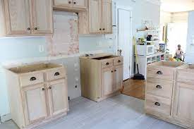 Unfinished wood cabinets to make the flip house kitchen. Kitchen Renovation Unfinished Oak Cabinets Kitchen Remodel Small Kitchen Remodel Countertops Kitchen Renovation