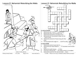 Have the students write their names above their squares. Nehemiah Builds The Walls Of Jerusalem Cssa Primary Stage 3 Lesson 21 Magnify Him Together