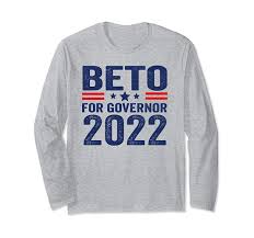 Amazon.com: Beto For Governor - Texas Vote O'rourke 2022 Anti Abbott  Camiseta de manga larga, Gris : Ropa, Zapatos y Joyería