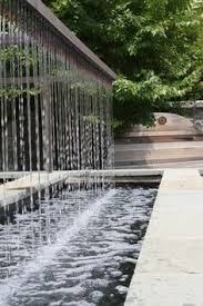 Rain Curtain Water Feature Google Search Backyard Water Fountains Water Fountain Design Waterfalls Backyard