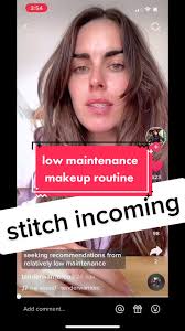 #stitch with @Christine by request: a tinted moisturizer with spf, a glowy  blush & a lip #nomakeupmakeup #lowmaintenance #wearsunscreen