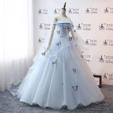 2019prom Ball Gown Plus Size Long Women Formal Dresses Sky Etsy In 2021 Ball Gowns Quince Dresses Dresses