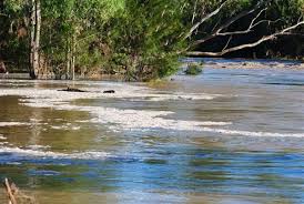 Clash of nature's forces- where two rivers meet