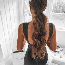 Pin By Jhaye Ramirez On Naiya ѕtuℓyeѕ Ytѕ Sℓsyaѕ Hairstyles For Open Back Dress Open Back Dresses Prom Hair