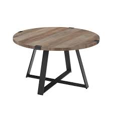 It is dishonesty in design of the highest order. 30 Metal Wrap Round Coffee Table Grey Wash With Black Base Walmart Com Walmart Com
