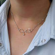 Stethoscope Necklace Medical Jewellery Gift For Doctors Gift For Nurse Medical Gifts Stethoscope Pendant Nurse Jewellery Nurse Necklace Stethoscope Necklaces Medical Jewelry Silver Necklace