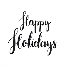 Happy Holidays Typography Style Vector Free Image By Rawpixel Com Holiday Calligraphy Holiday Fonts Happy Holidays