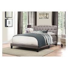Nicole Upholstered Bed In One Queen Stone Fabric Hillsdale Furniture Upholstered Beds Hillsdale Furniture Upholstered Panel Bed