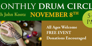 Monthly Drumming Circle with John Kootz