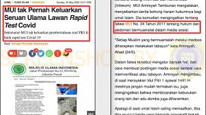 Kesahihan sesuatu berita atau maklumat yang dibaca di media sosial. Salah Surat Seruan Siaga 1 Majelis Ulama Indonesia Hoax Buster Covid19 Go Id