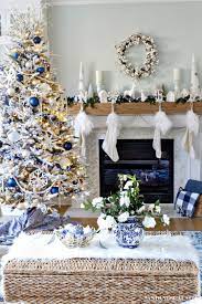 A Very Merry Blue Christmas Tour Sand And Sisal Blue Christmas Decor White Christmas Decor Coastal Christmas Decor