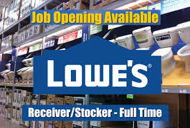 Job Opening Available Receiver Stocker Employer Lowe S Location 1717 Cherokee Avenue Sw Type Full Time Night Stocking Job Opening Job Lowes Locations