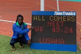 Namibian sprint duo christine mboma and beatrice masilingi have been withdrawn from the olympics 400m event page by world athletics, their coach that effectively placed her as the seventh fastest athlete in that event's history. The Namibian Just In Sprint Sensation Christine Mboma Broke The Under 20 Women S World Record In Zambia On Sunday When She Ran 49 24 Seconds At The All Comers Meeting In