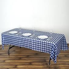 Black And White Checkered Tablecloth Plastic 54 X 108 White Navy Disposable Checkered Plastic Vinyl Rectangular Tablecloth Plaid Tablecloth Vinyl Tablecloth Table Cloth